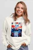 Aly & Fila Beyaz Unisex Kapşonlu Sweatshirt