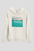 Aly & Fila Beyaz Unisex Kapüşonlu Sweatshirt