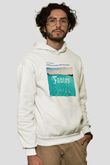 Aly & Fila Beyaz Unisex Kapüşonlu Sweatshirt