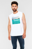 Aly & Fila Beyaz Unisex Kolsuz Tişört