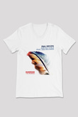Aly & Fila Beyaz Unisex V Yaka Tişört T-Shirt