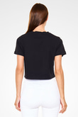 Aly & Fila Siyah  Crop Top Tişört