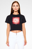 Aly & Fila Siyah  Crop Top Tişört