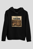 Aly & Fila Siyah Unisex Hoodie