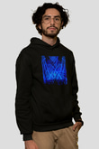 Aly & Fila Siyah Unisex Kapüşonlu Sweatshirt