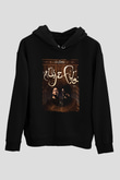 Aly & Fila Siyah Unisex Kapüşonlu Sweatshirt