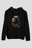 Aly & Fila Siyah Unisex Kapüşonlu Sweatshirt