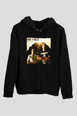 Aly & Fila Siyah Unisex Kapüşonlu Sweatshirt
