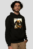 Aly & Fila Siyah Unisex Kapüşonlu Sweatshirt