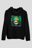 Aly & Fila Siyah Unisex Kapüşonlu Sweatshirt