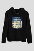 Aly & Fila Siyah Unisex Kapüşonlu Sweatshirt