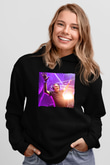Aly & Fila Siyah Unisex Kapüşonlu Sweatshirt