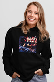 Aly & Fila Siyah Unisex Kapüşonlu Sweatshirt
