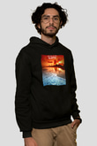 Aly & Fila Siyah Unisex Kapüşonlu Sweatshirt
