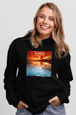 Aly & Fila Siyah Unisex Kapüşonlu Sweatshirt