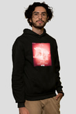 Aly & Fila Siyah Unisex Kapüşonlu Sweatshirt