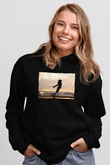 Aly & Fila Siyah Unisex Kapüşonlu Sweatshirt