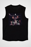 Aly & Fila Siyah Unisex Kolsuz Tişört