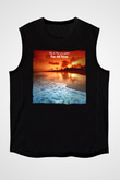 Aly & Fila Siyah Unisex Kolsuz Tişört