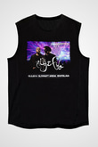 Aly & Fila Siyah Unisex Kolsuz Tişört