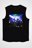 Aly & Fila Siyah Unisex Kolsuz Tişört