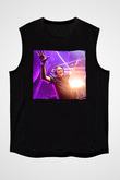 Aly & Fila Siyah Unisex Kolsuz Tişört