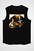 Aly & Fila Siyah Unisex Kolsuz Tişört