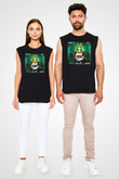 Aly & Fila Siyah Unisex Kolsuz Tişört