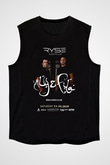 Aly & Fila Siyah Unisex Kolsuz Tişört