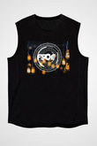 Aly & Fila Siyah Unisex Kolsuz Tişört