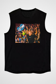 Aly & Fila Siyah Unisex Kolsuz Tişört