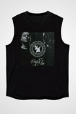 Aly & Fila Siyah Unisex Kolsuz Tişört