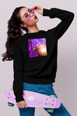 Aly & Fila Siyah Unisex Sweatshirt