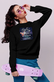 Aly & Fila Siyah Unisex Sweatshirt