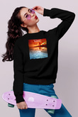 Aly & Fila Siyah Unisex Sweatshirt