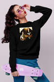 Aly & Fila Siyah Unisex Sweatshirt