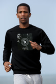 Aly & Fila Siyah Unisex Sweatshirt