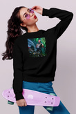 Aly & Fila Siyah Unisex Sweatshirt