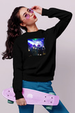 Aly & Fila Siyah Unisex Sweatshirt