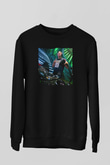 Aly & Fila Siyah Unisex Sweatshirt