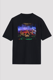 Aly & Fila Siyah Unisex Tişört T-Shirt - TişörtFabrikası