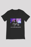Aly & Fila Siyah Unisex V Yaka Tişört