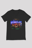 Aly & Fila Siyah Unisex V Yaka Tişört