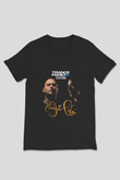 Aly & Fila Siyah Unisex V Yaka Tişört