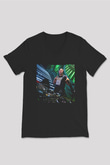 Aly & Fila Siyah Unisex V Yaka Tişört