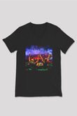 Aly & Fila Siyah Unisex V Yaka Tişört