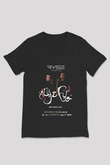 Aly & Fila Siyah Unisex V Yaka Tişört