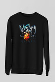 Amaranthe Baskılı Unisex Siyah Sweatshirt