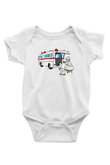 Ambulans şoförü Baskılı Beyaz Unisex Bebek Body - Zıbın