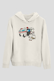 Ambulans şoförü Beyaz Unisex Hoodie